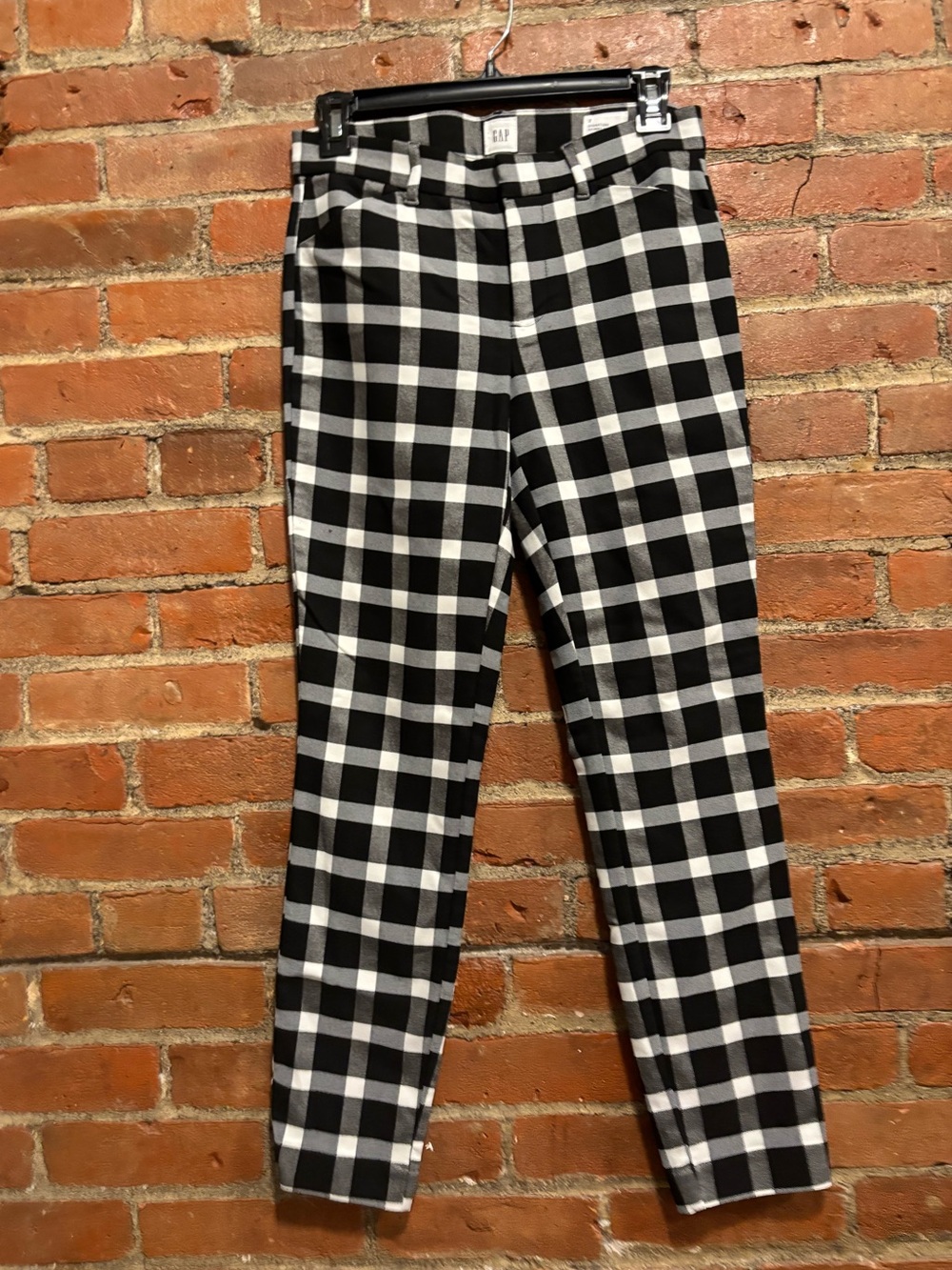 GAP Black and White Check Signature Ankle Skinny